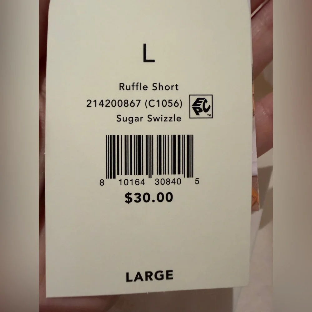 Blogilates Ruffle Shorts Size Large - Picture 7 of 7